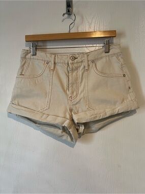 We The Free Cream Jean Shorts